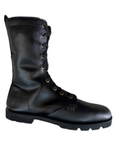 Bota tipo militar en cuero